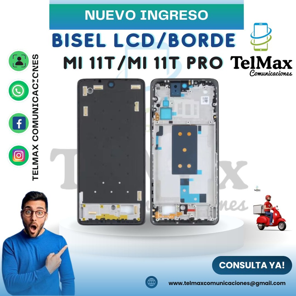BISEL LCD BORDE PARA XIA MI 11T/ MI 11T PRO