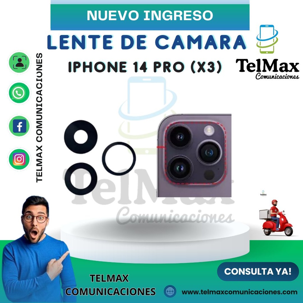 LENTE PARA 14 PRO/ 14 PRO MAX (JUEGO)