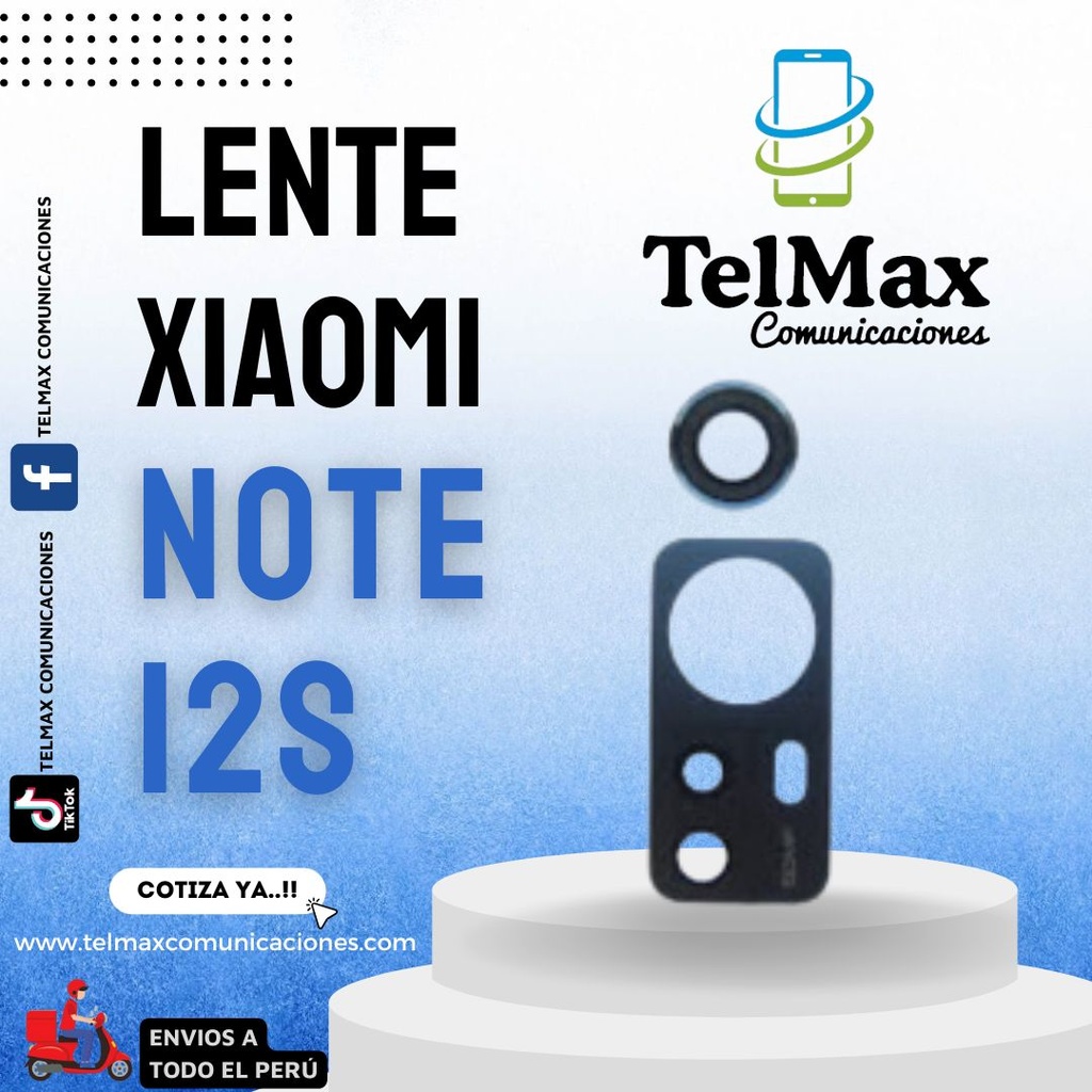LENTE XIA NOTE 12S + BASE (X2)