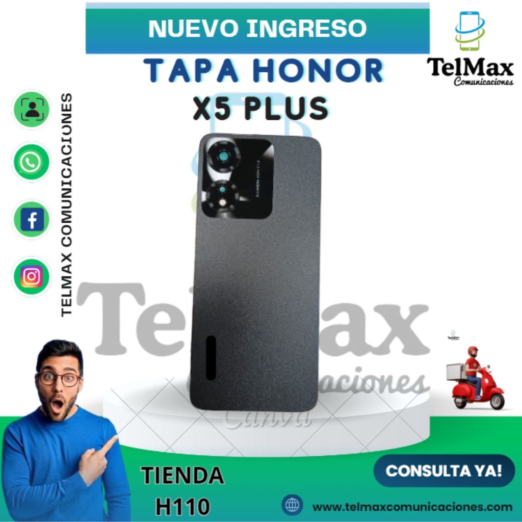 TAPA HUAWEI HONOR X5 PLUS (C/Lente)