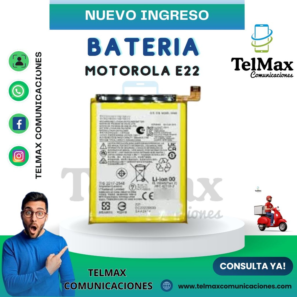 BATERIA MOTOROLA E22/ E22i (NH40)