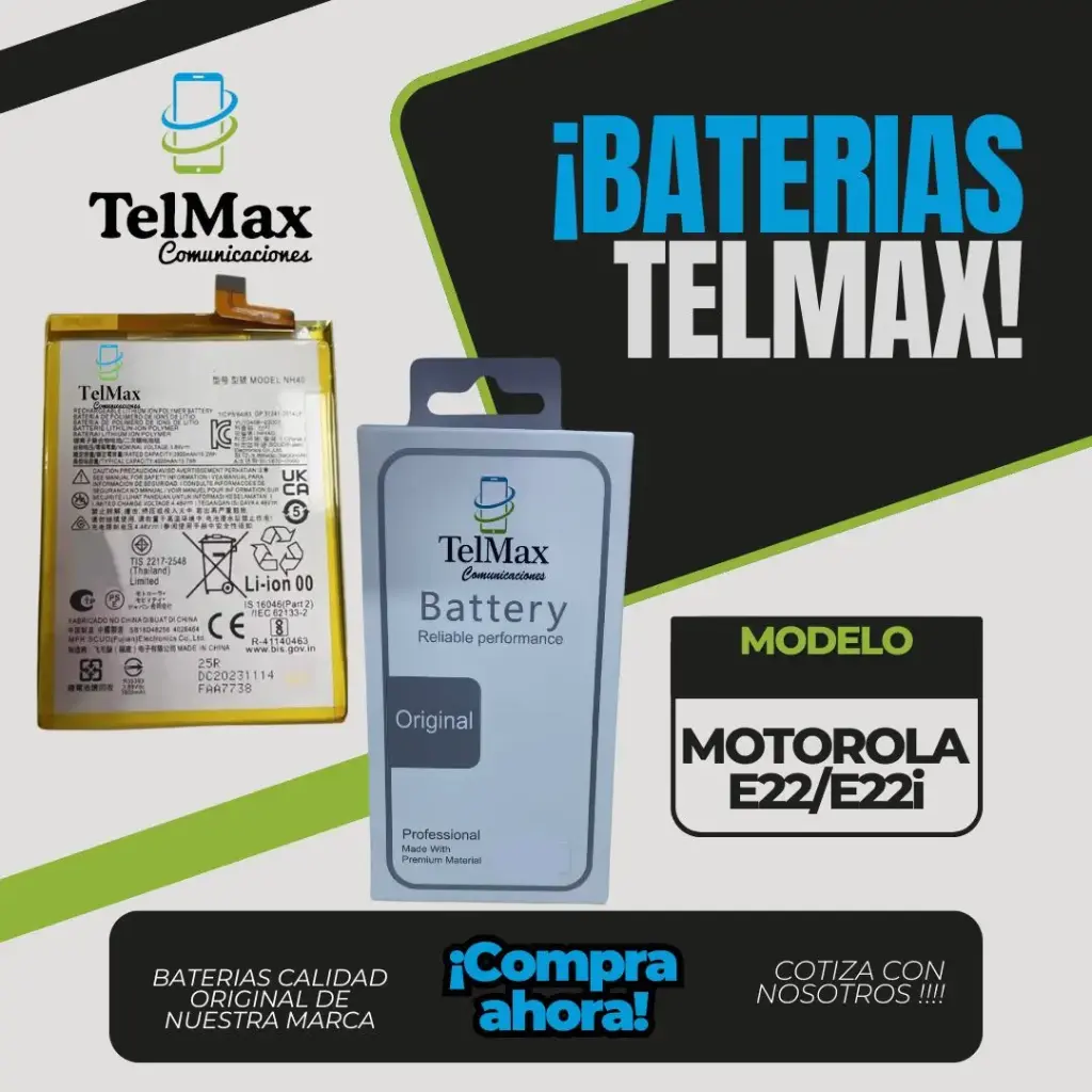 BATERIA PARA MOTO E22/ E22i (NH40)