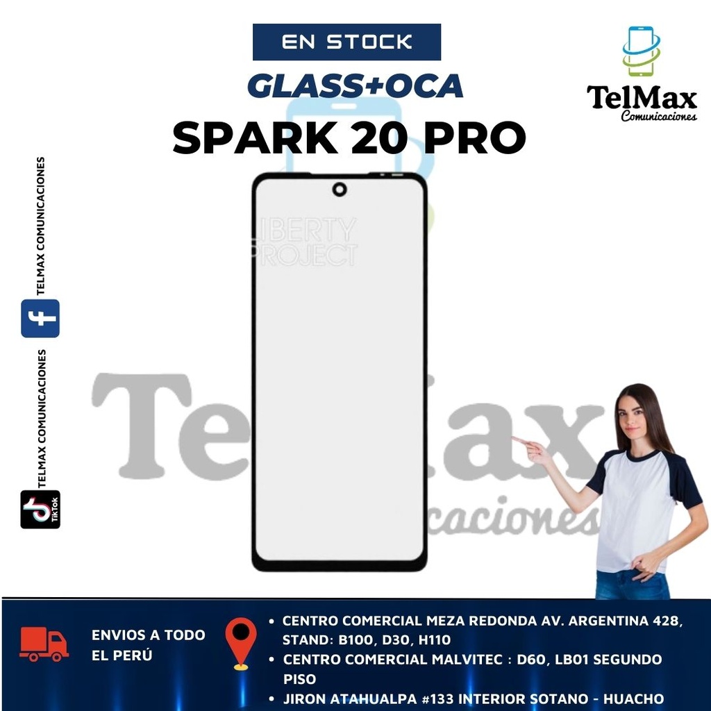 GLASS PARA TECNO SPARK 20 PRO