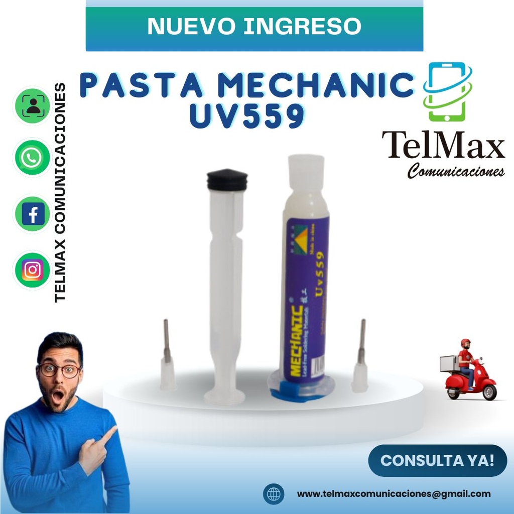 FLUX EN PASTA MECHANIC UV559