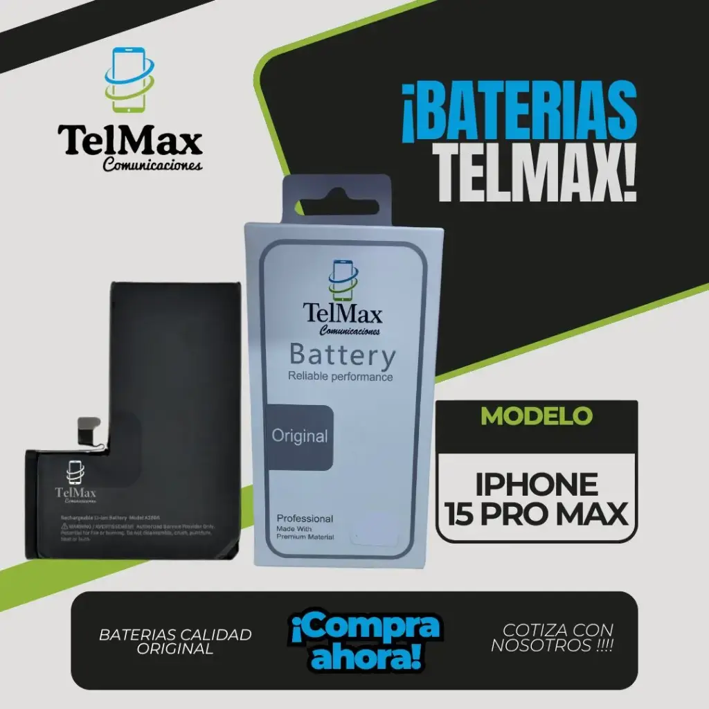 BATERIA PARA 15 PRO MAX (CON FLEX)
