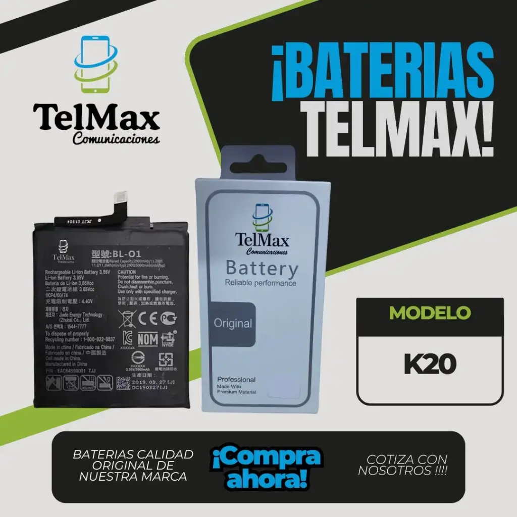 BATERIA PARA LG K20 (BL01)(AAA)