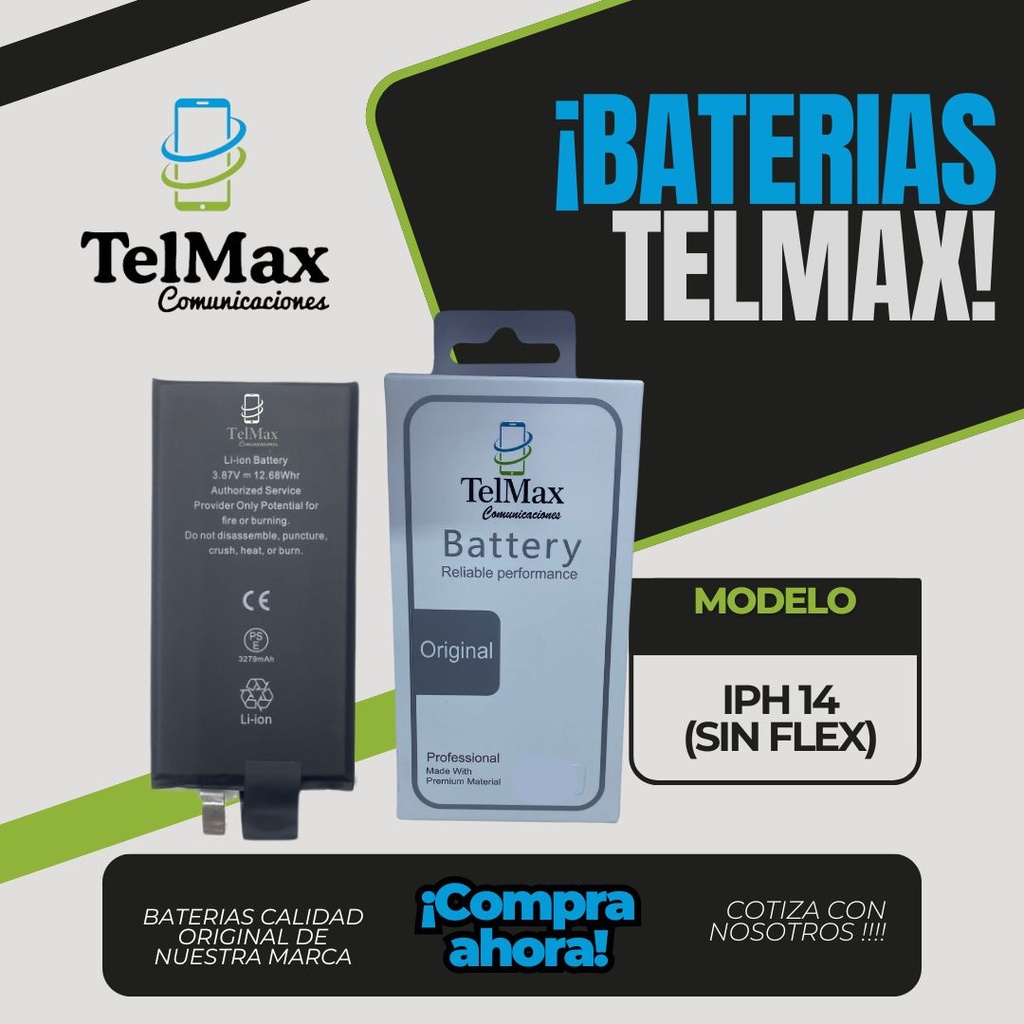 BATERIA IPHONE 14 (CELDA)(Original)