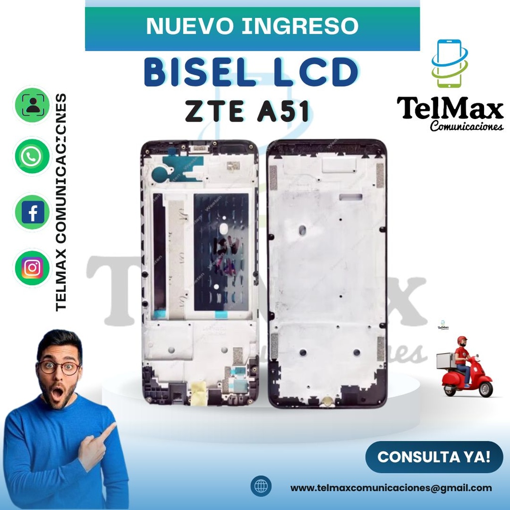 BISEL LCD PARA ZTE A51