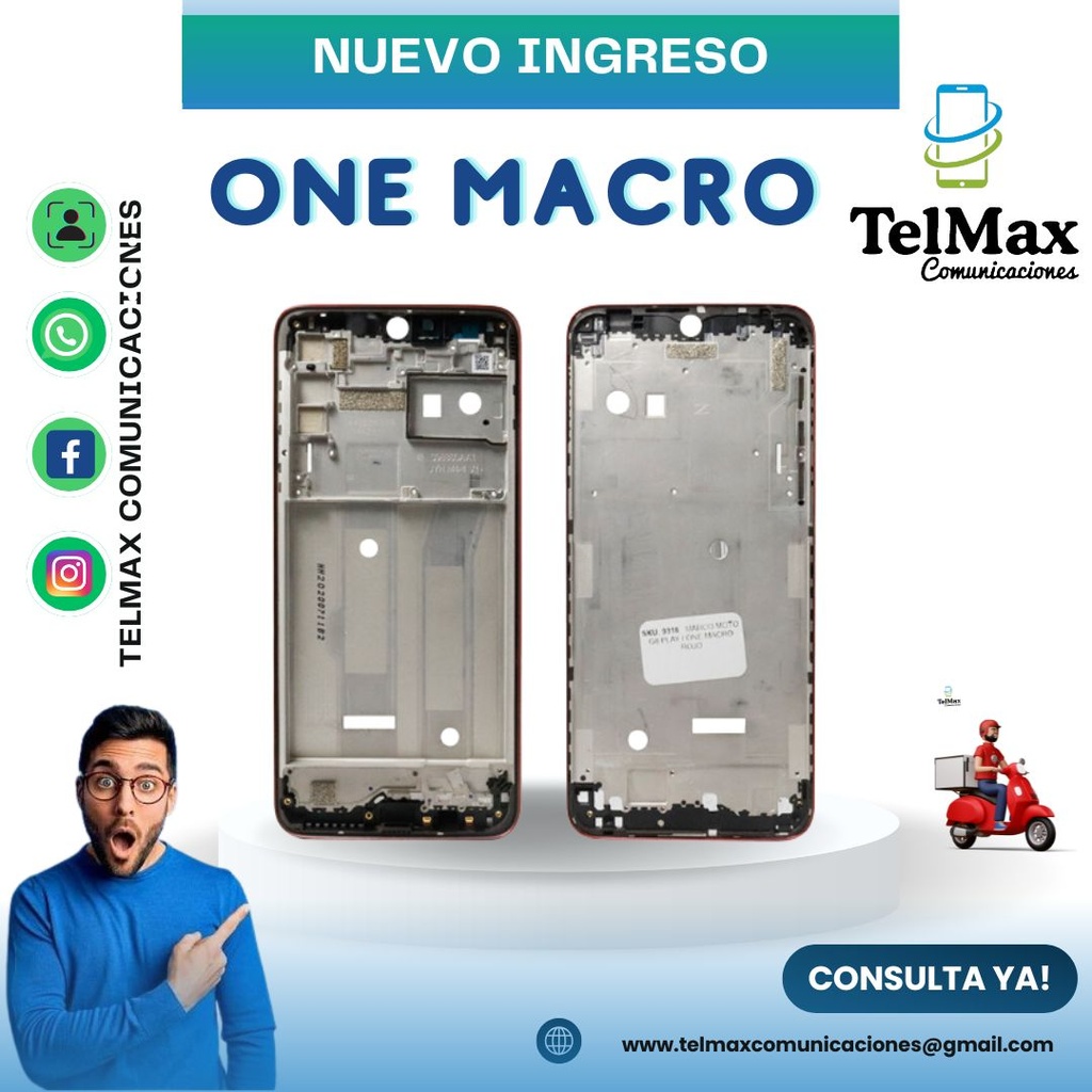 BISEL LCD BORDE PARA MOTO ONE MACRO