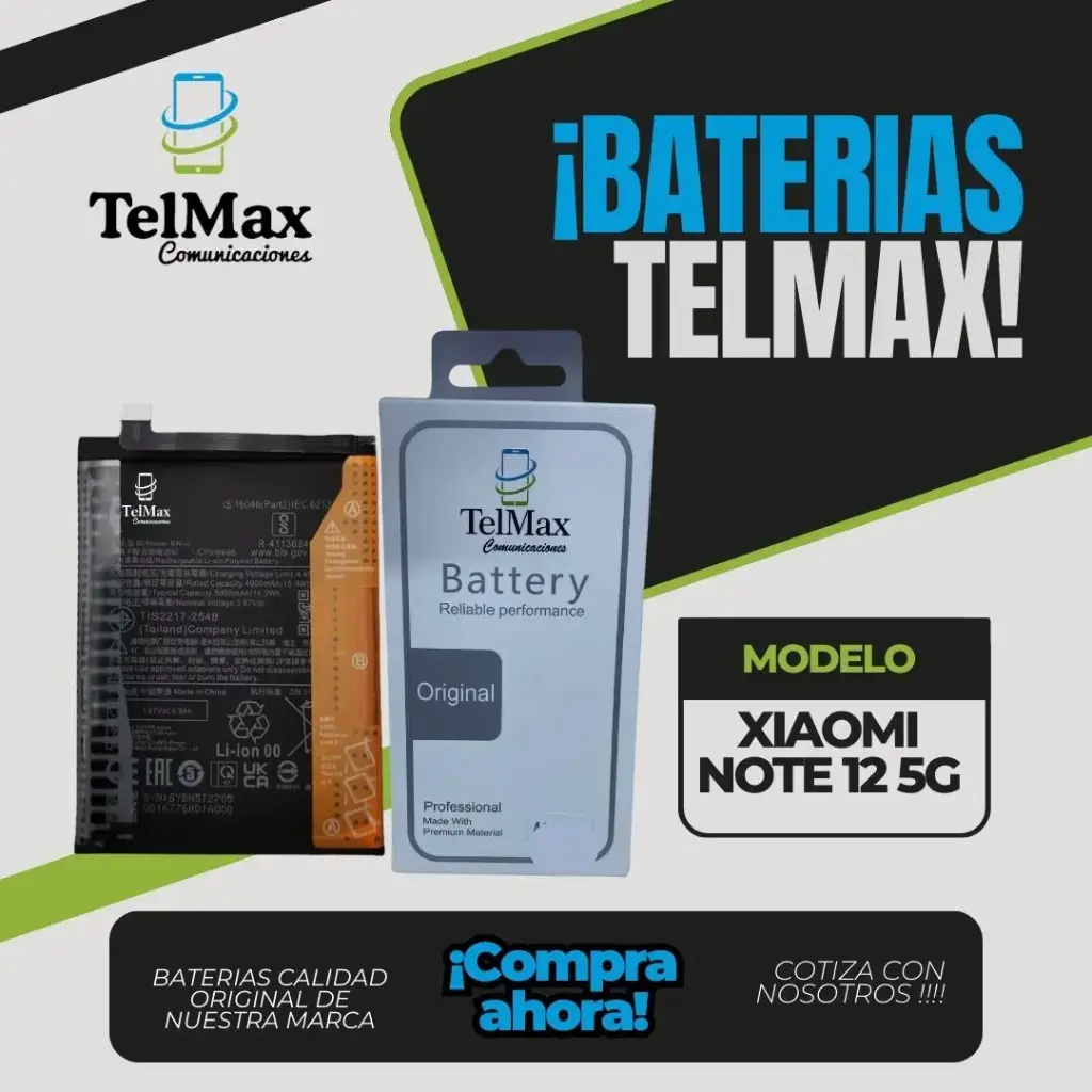 BATERIA PARA XIA NOTE 12 5G (BN5J)(Original)