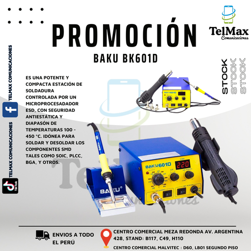 [ESBK601D] ESTACIÓN DE SOLDAR BK-601D