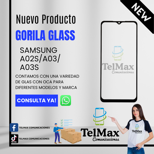 GLASS PARA SAM A03S/A02S/A03/A04E