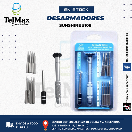 [DPS10X15108] DESTORNILLADOR DE PRESICION SUNSHINE 10X1 SS-5108