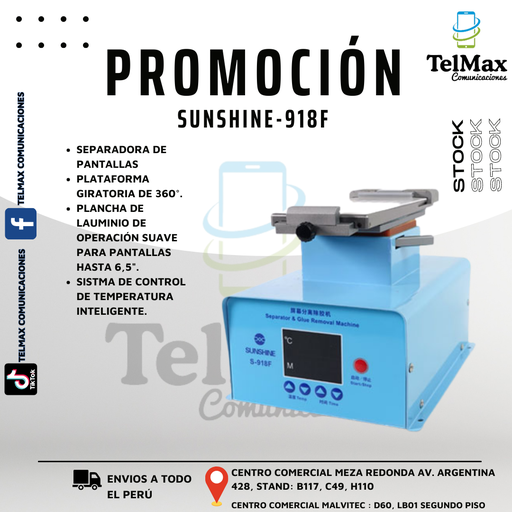 [MSLS] MÁQUINA SEPARADORA DE LCD TOUCH CURVOS S-918F