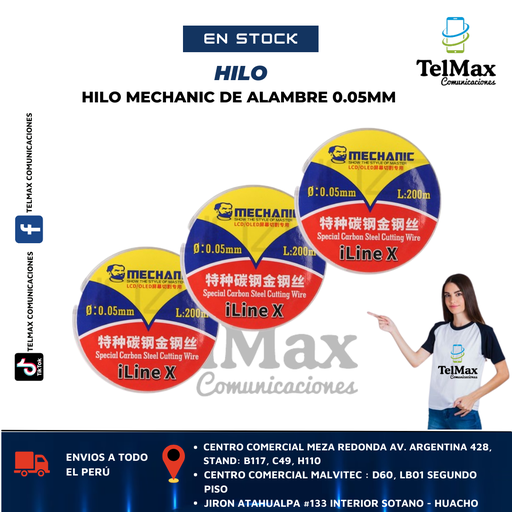 [HM05] HILO DE ALAMBRE 0.05 MM MECHANIC