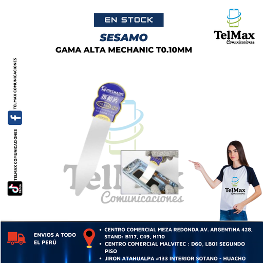 [SSGAMCT] SESAMO MECHANIC X8 CON MANGO  T=0.10MM
