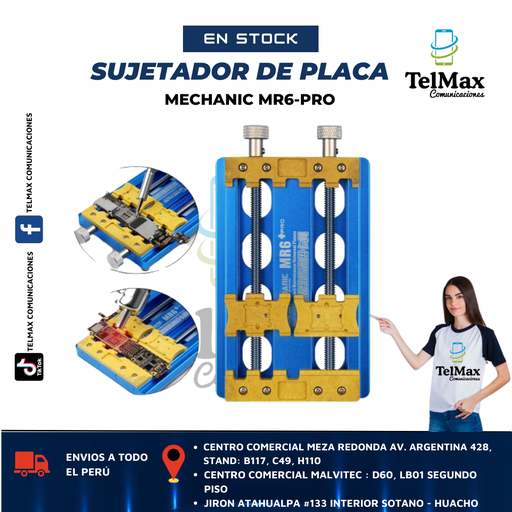 [SPMR6P] SUJETADOR DE PCB MECHANIC MR6-PRO