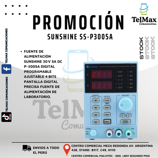 [FPSS3005A] FUENTE DE PODER SUNSHINE SS-P3005A