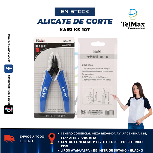 [ACKS107] ALICATE DE CORTE KAISI KS-107
