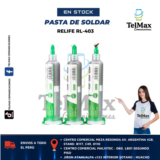 [PSRL403] PASTA DE SOLDAR ESPECIAL RELIFE RL-403
