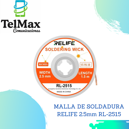 [MSR2.52515] MALLA DE SOLDADURA RELIFE 2.5mm RL-2515