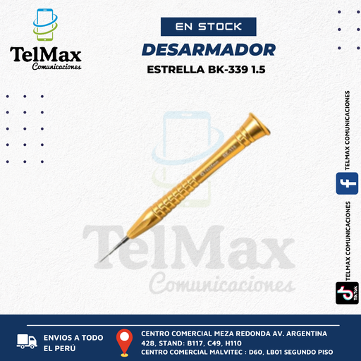 [DB339] DESARMADOR ESTRELLA BAKU 1.5 BK-339