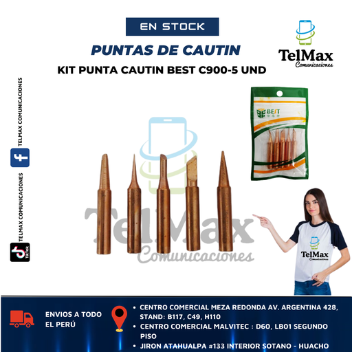 [KPCB] KIT PUNTA CAUTIN BEST C900-5 UND.