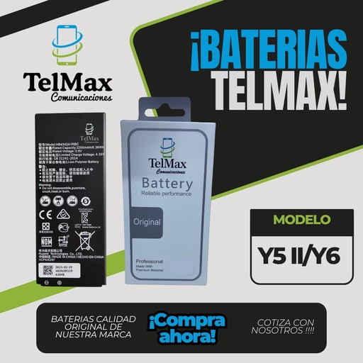 BATERIA PARA Y5 II/Y6
