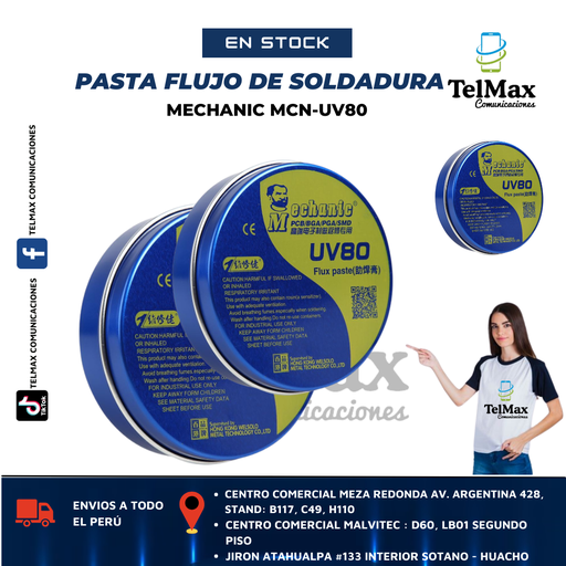 [PSUV80] PASTA FLUJO SOLDADURA MECHANIC MCN-UV80