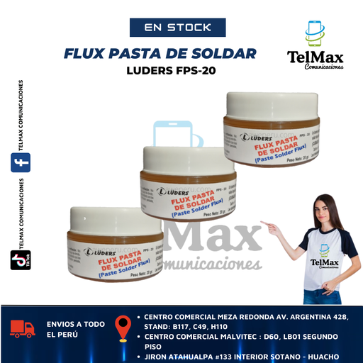 [FPFPS20] FLUX PASTA DE SOLDAR LUDERS FPS-20