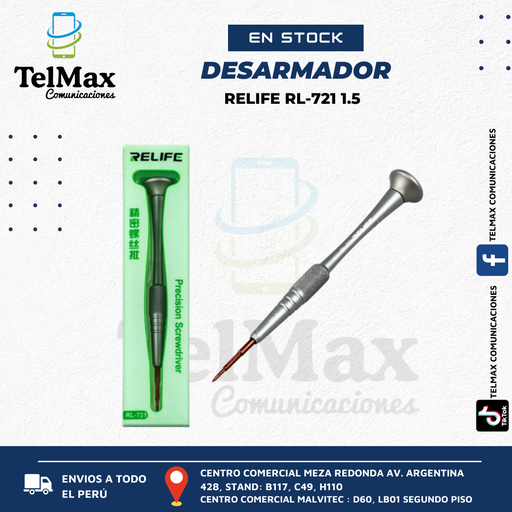 [DR7211.5] DESARMADOR DE PRECISION RELIFE RL-721 1.5