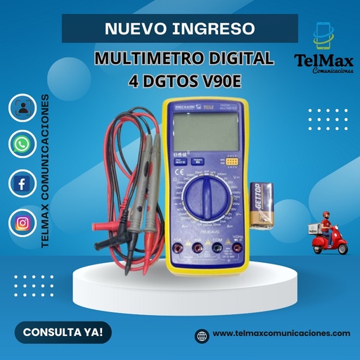 [MTV90E] MULTIMETRO MECHANIC DIGITAL 4 DGTOS CON BOCINA V90E