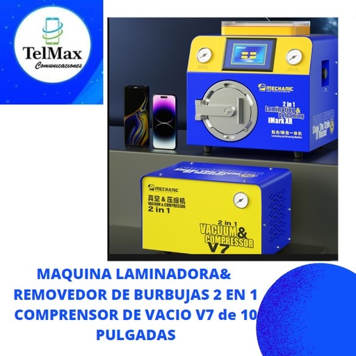 [LIMARKXR] LAMINADORA &DEFOAMING MECHANIC IMARK XR 2 EN 1/COMPRENSOR V7 DE 10`