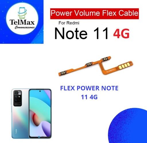 [FPXRN11] FLEX DE POWER PARA XIA REDMI NOTE 11 4G/ NOTE 11S/ NOTE 12S