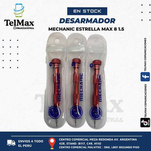 Desarmador Mechanic Max8 (Estrella)