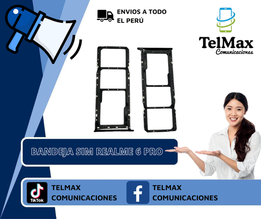 [BDR6P] BANDEJA PARA REALME 6 PRO/ UMIDIGI A9