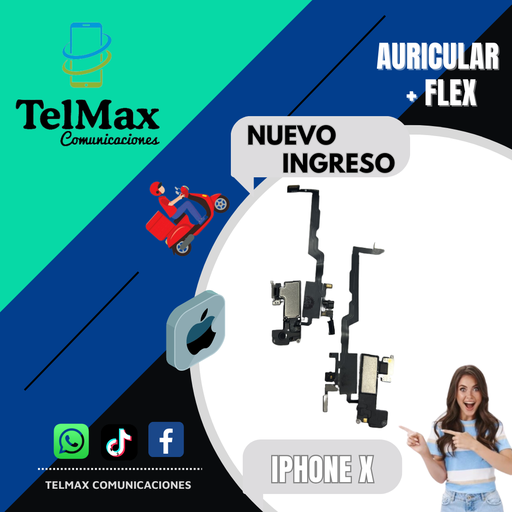[AFIXS] AURICULAR+ FLEX IPHONE XS