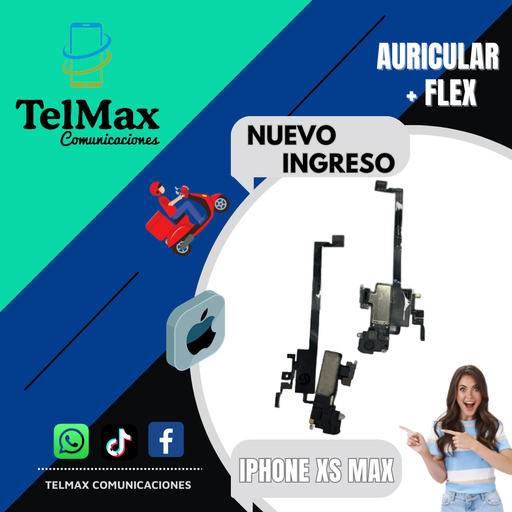 [AFIXSM] AURICULAR+ FLEX IPHONE XS MAX