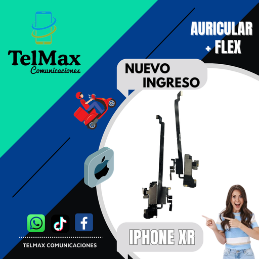 [AFIXR] AURICULAR+ FLEX IPHONE XR