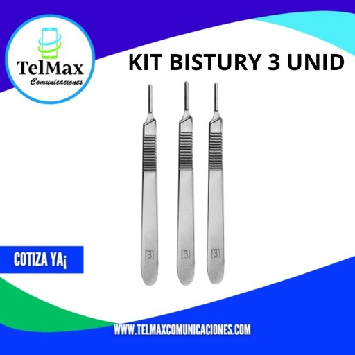 [KB3U] KIT BISTURY 3 UNID