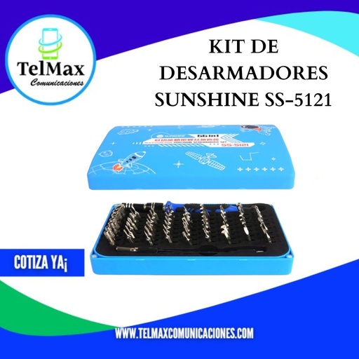 [KDSNS5121] KIT DE DESARMADORES SUNSHINE SS-5121