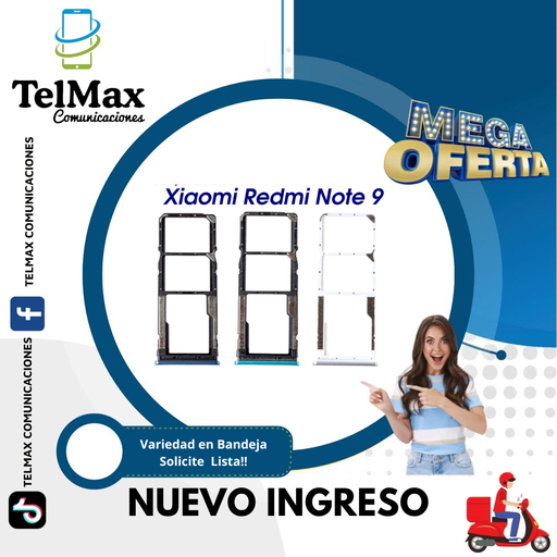 BANDEJA XIAOMI NOTE 9