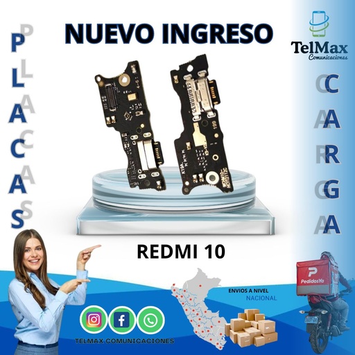 [PCXR10] PLACA DE CARGA PARA XIA REDMI 10