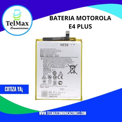 [BTME4PA] BATERIA MOTO E4 PLUS/ E5 PLUS