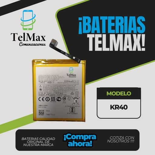 [BTMOVA] BATERIA PARA MOTO ONE VISION/ ONE ACTION (KR40)