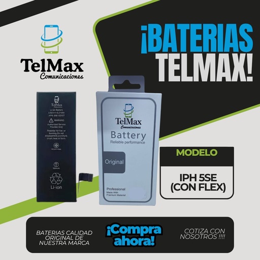 BATERIA PARA 5SE (CON FLEX)