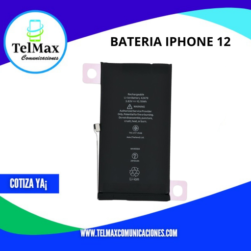BATERIA IPHONE 12/ 12 PRO (CON FLEX)