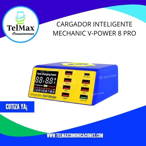 [CIMVP8P] CARGADOR INTELIGENTE MECHANIC V-POWER 8 PRO