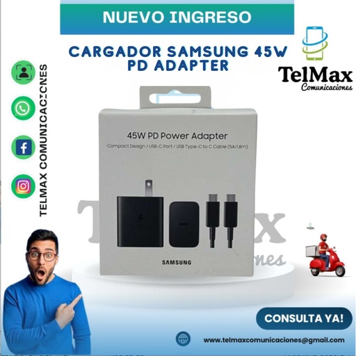 CARGADOR PARA SAM 45W PD ADAPTER