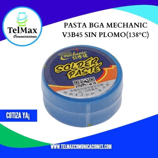 [PBGAMVB45SP] PASTA BGA MECHANIC V3B45 (SIN PLOMO)(138ºC)